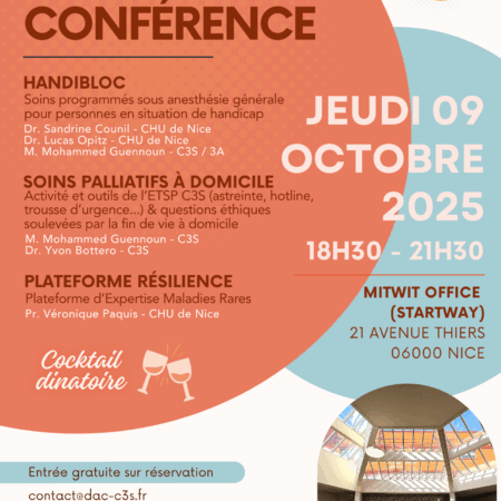 Affiche soirée 9 oct rouge